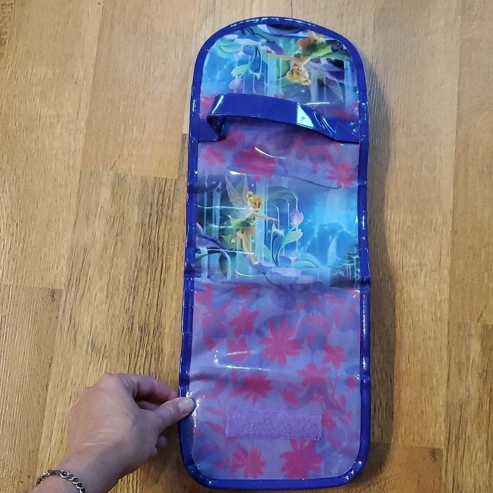 Disney Tinkerbell Travel Rollup Makeup‎ Jewelry Organizer Bag